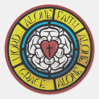 Sticker Rond Sceau de verre Luther