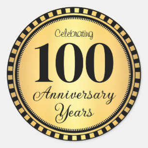 Sticker Rond Sceau d'enveloppe 100 ans