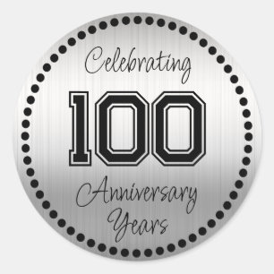 Sticker Rond Sceau d'enveloppe 100 ans