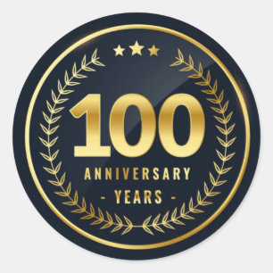 Sticker Rond Sceau d'enveloppe 100 ans