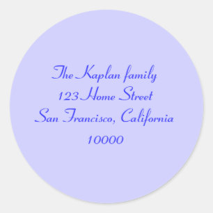 Sticker Rond Sceau d'enveloppe Bat mitzvah Ariana