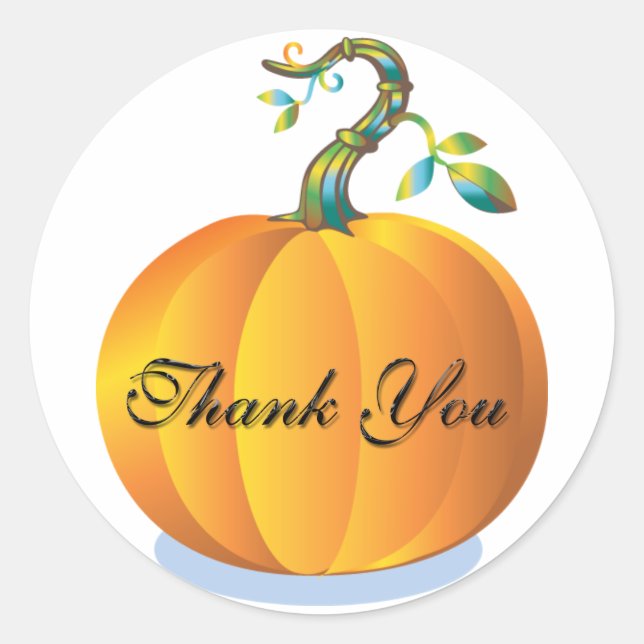 Sticker Rond Sceau d'enveloppe carte de remerciements (Devant)