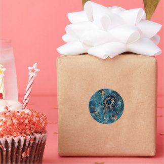 Sticker Rond Sceau d'enveloppe d'astronomie personnalisée Nebul