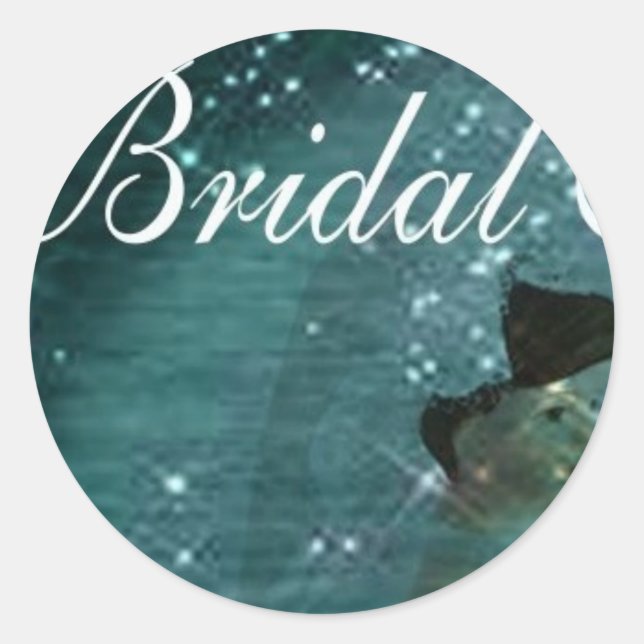 Sticker Rond Sceau d'enveloppe de Fête des mariées (Devant)