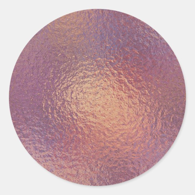 Sticker Rond Sceau d'enveloppe d'huile de cuivre Faux (Devant)