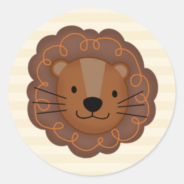 Sticker Rond Sceau d'enveloppe du Baby shower d'arche SS Noah / (Devant)