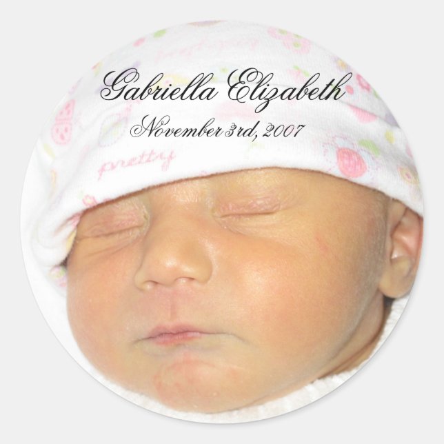 Sticker Rond Sceau d'enveloppe Gabby (Devant)