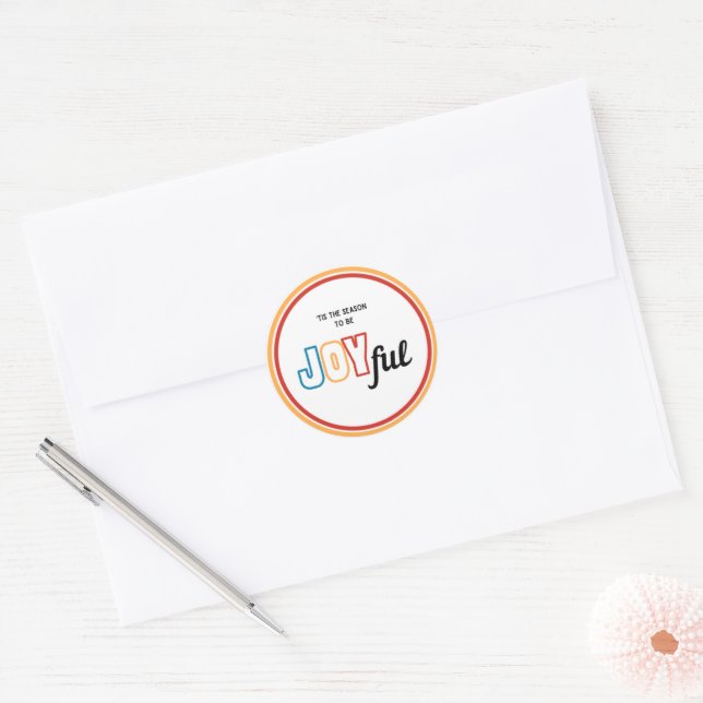 Sticker Rond Sceau d'enveloppe joyeux (Enveloppe)