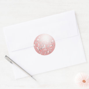 Sticker Rond Sceau d'enveloppe les années 70 rétro à bille à bi