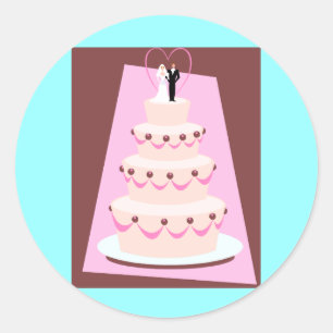 Sticker Rond Sceau d'enveloppe mariage