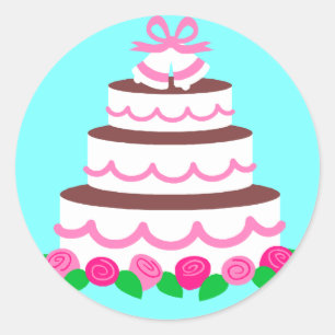 Sticker Rond Sceau d'enveloppe mariage