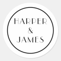 Sceau d'enveloppe mariage à la parisienne