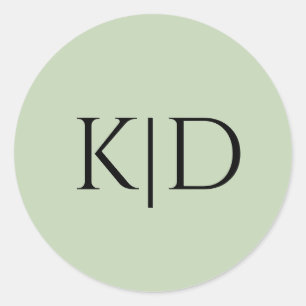 Sticker Rond Sceau d'enveloppe mariage   Mariée et fille