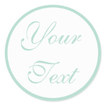 Sceau d'enveloppe Mariage vert à la menthe avec te