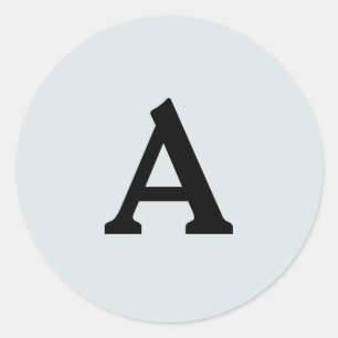 Sticker Rond Sceau d'enveloppe monographique personnalisée