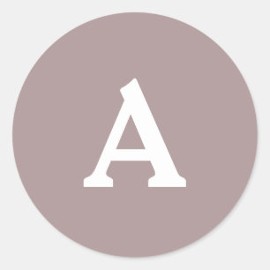 Sticker Rond Sceau d'enveloppe monographique personnalisée