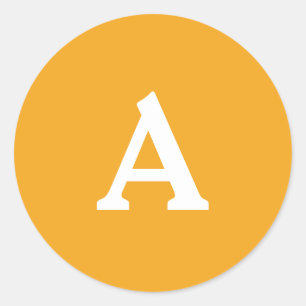 Sticker Rond Sceau d'enveloppe monographique personnalisée oran