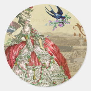 Sticker Rond Sceau d'enveloppe Souvenirs de Versailles