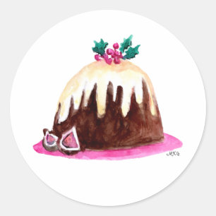 Sticker Rond Sceau d'enveloppes de Noël fantaisie