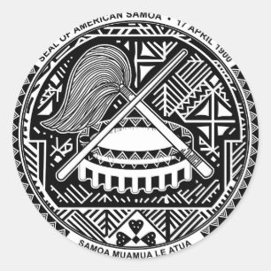 Sticker Rond Sceau des Samoa américaines