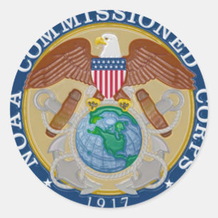 Sticker Rond Sceau du Corps des commissionnés de la NOAA