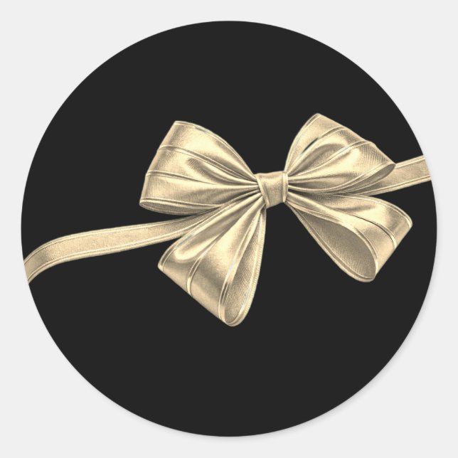 Sticker Rond Sceau élégant d'invitation de mariage (Devant)