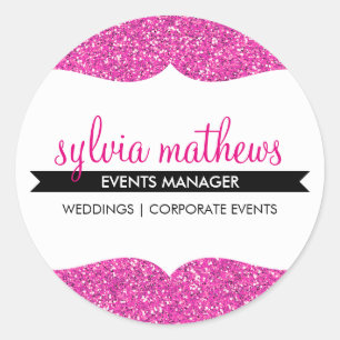 Sticker Rond SCEAU GLAMOREUX parties scintillant chic brillant 