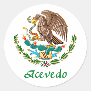 Sticker Rond Sceau national mexicain d'Acevedo