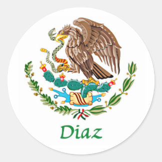 Sticker Rond Sceau national mexicain de Diaz