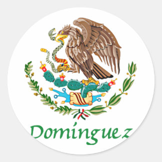 Sticker Rond Sceau national mexicain de Domínguez