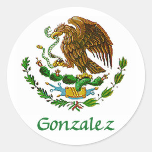 Sticker Rond Sceau national mexicain Gonzalez
