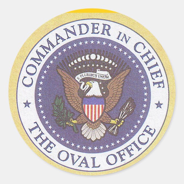 Sticker Rond Sceau présidentiel américain (Devant)