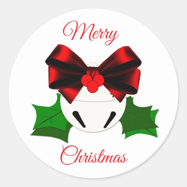 Sticker Rond Sceaux d'enveloppe Jingle Bell (Devant)
