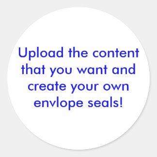 Sticker Rond Sceaux d'enveloppes personnalisés
