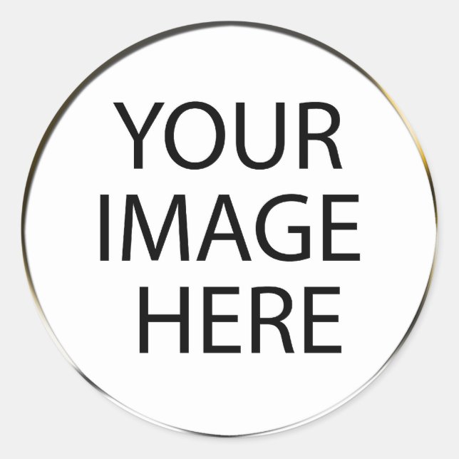 Sticker Rond Sceaux d'enveloppes rondes personnalisées / Sticke (Devant)