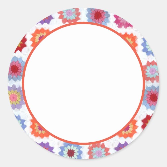 Sticker Rond Scellé avec style : Sceau rond classique pour enve (Devant)