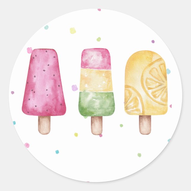 Sticker Rond Scellé d'enveloppe d'anniversaire Fille Rose Été P (Devant)