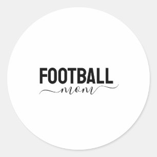 Sticker Rond Scénario moderne de maman de football
