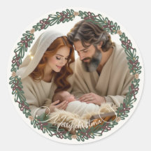 Scène de la Nativité Bébé Jésus dans la Crèche Vot