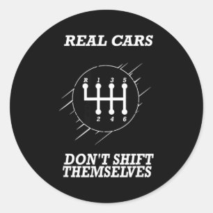 Sticker Rond Schéma de changement de vitesse de la transmission