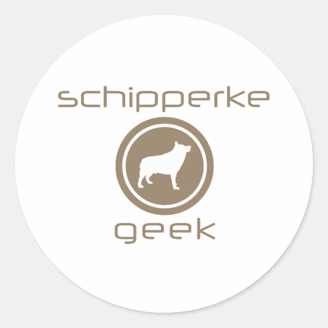 Sticker Rond Schipperke (Devant)