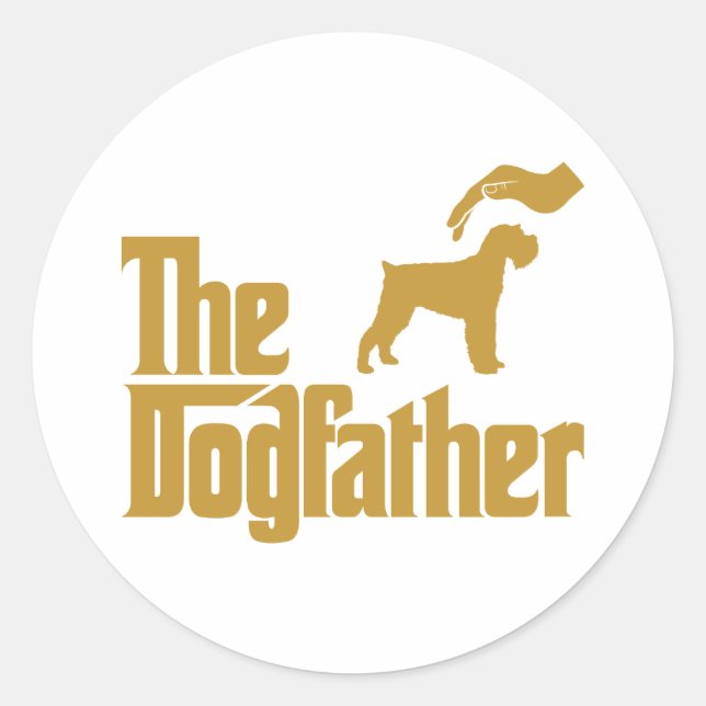 Sticker Rond Schnauzer miniature (Devant)