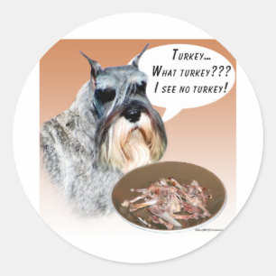 Sticker Rond Schnauzer Turquie