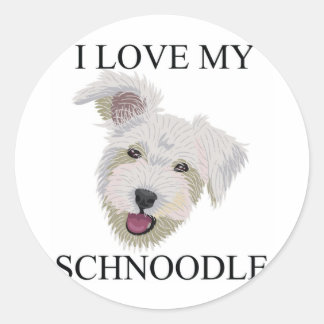 Sticker Rond SCHNOODLE Love !