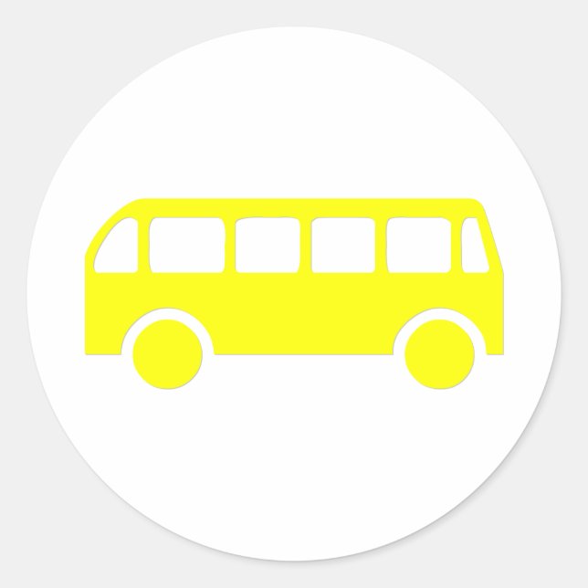 Sticker Rond School Bus (Devant)