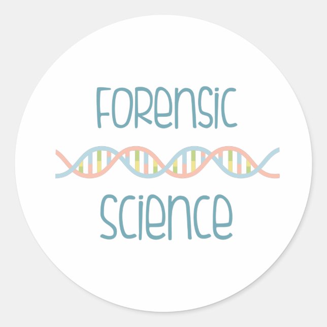 Sticker Rond Science judiciaire (Devant)