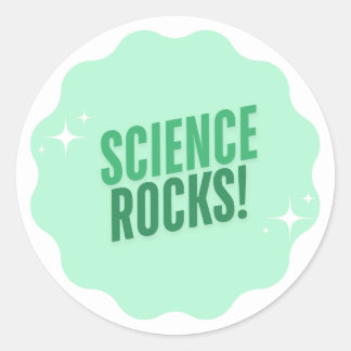 Sticker Rond SCIENCE ROCKS ! Sticker-Cadeaux pour enseignant