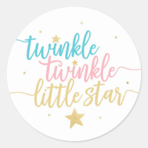 Sticker Rond Scintillement de scintillement peu d'autocollant