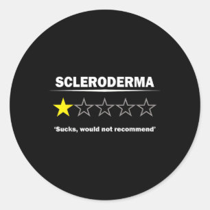 Sticker Rond Scleroderma Sensibilisation Humour d'une étoile Co