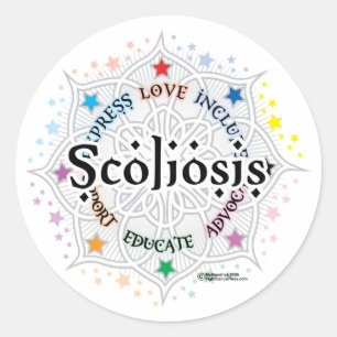 Sticker Rond Scoliose Lotus